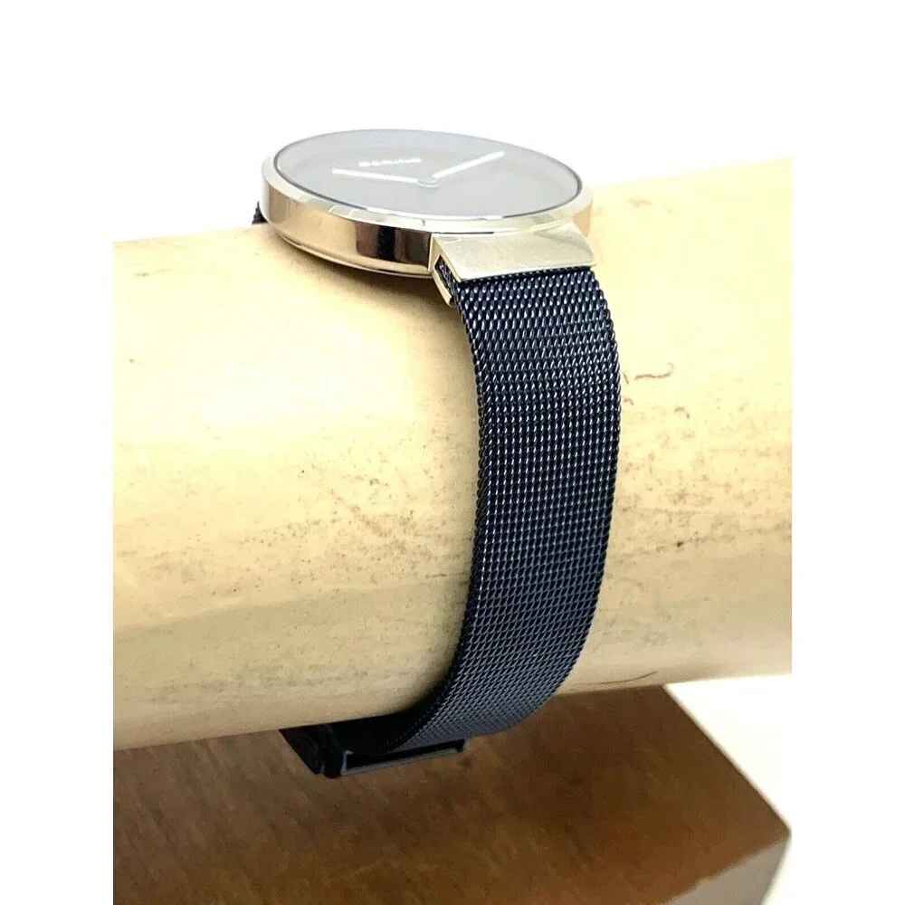Bering Women's Watch 14531-307 Quartz Silver Blue Dial Mesh Stainless St…